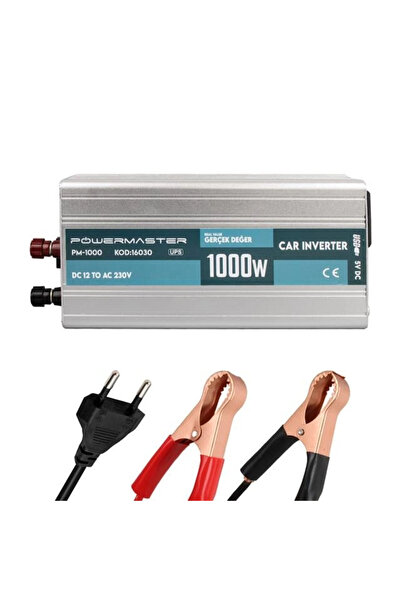 Powermaster PM-1000 12 Volt 1000 Watt Lcd Şarjlı UPS İnvertör