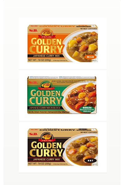 vinisep Golden CURRY 3 Adet Set ORJİNAL JAPON KÖRİ SOS 24 BULYON