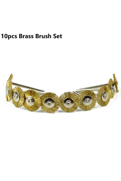 Choice1 مجموعة فرش تلميع سلكية من النحاس الأصفر CMCP، 10 قطع/20 قطعة، 22 مم، ...