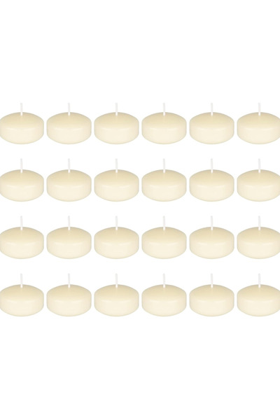 Mado Gallery Floating Candles – Paraffin Wax – Small Pack of 24 4.2×3.5 cm, W...