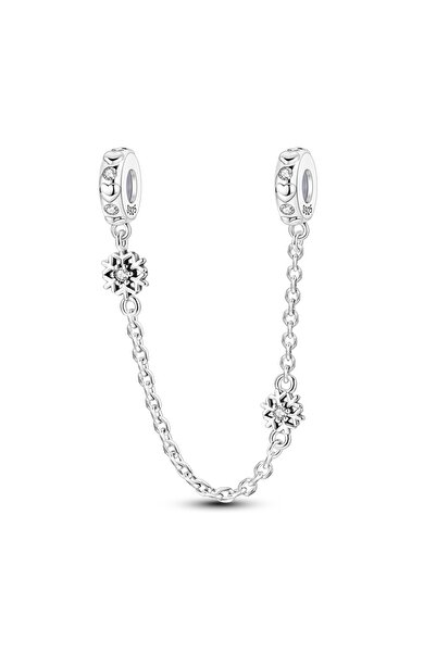 Choice33 KTC1405 925 Sterling Silver Safety Chains Clasp Clip Charms Fit Orig...