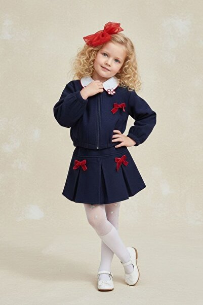 Minigimin Cicileri Σετ κοριτσιών 4 τεμαχίων με κέντημα λουλουδιών και φούστα ...