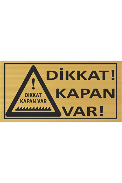 sıradışıhediyem لافتة تحذير معدنية من شركة ديكات كابانفار