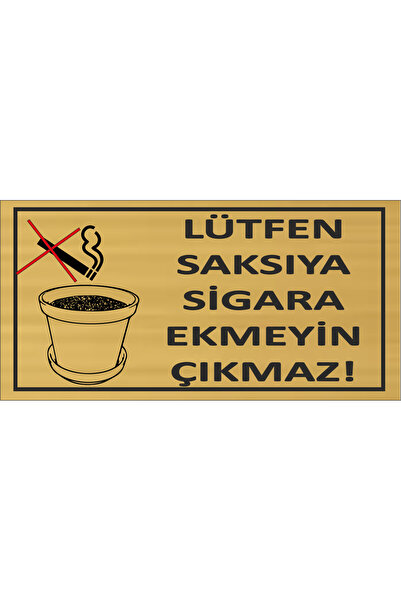 sıradışıhediyem Please Do Not Plant Flowers, There Is No Way Out Metal Warnin...