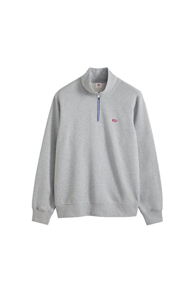 Levi's Herren Sweatshirt mit Zip-Kragen - Original Housemark 1/4 Zip, Stehkra...