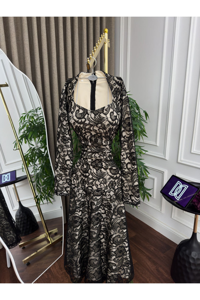 BTROON lace evening dress