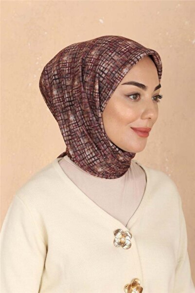 locella Lo'cella Pamuklu Soft Eşarp 4521-1 Bordo