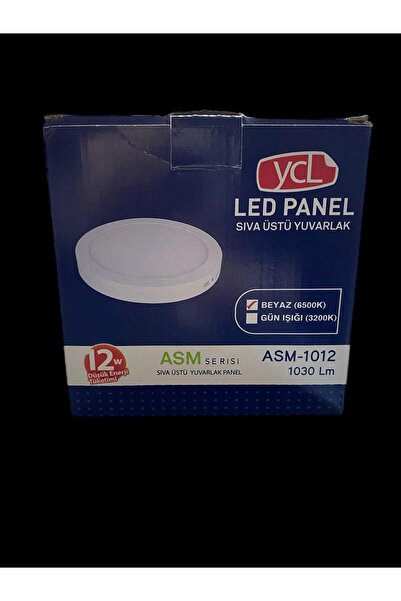 Cata YCL 12W SIVA ÜSTÜ YUVARLAK LED PANEL BEYAZ 6500K