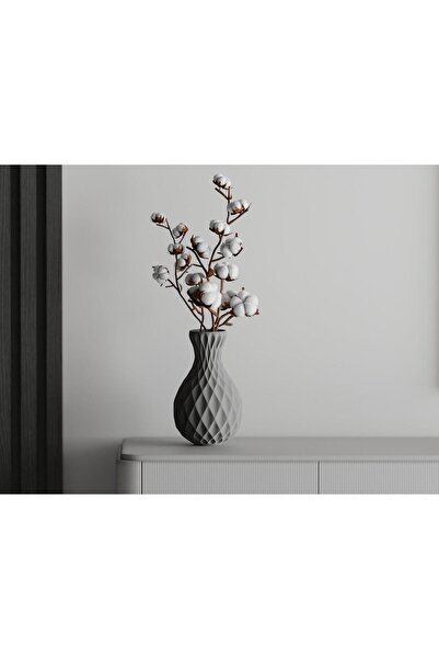 Sani Decorative vase Sani, Milano 121 x 121 x 200 mm, Light Grey Matt