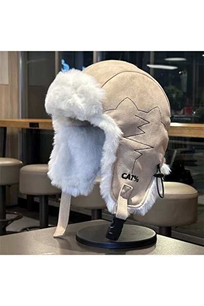 CAT100 AVIATOR HAT WITH SUEDE EFFECT