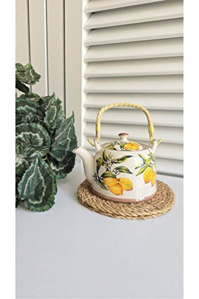 Kosova إبريق شاي عشبي من البورسلين الكريمي DEM-127