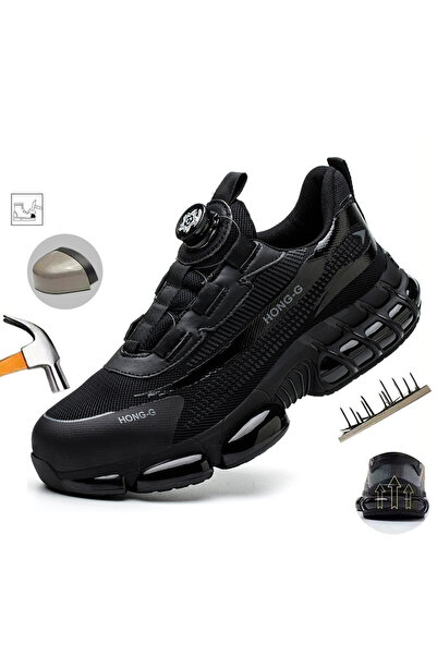 Choice15 44 188-black Safety Shoes For Men Steel Toe Anti-Puncture Men's Work...