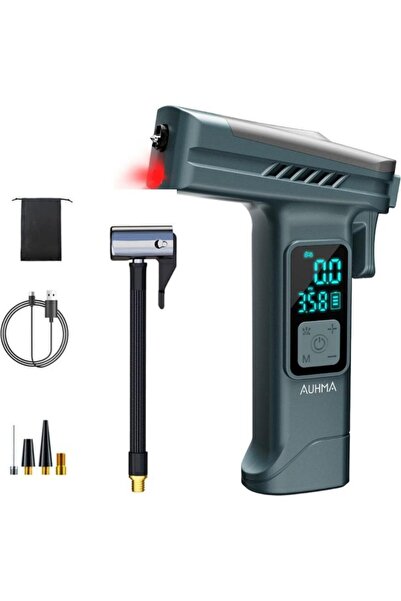 auhma A7733 Taşınabilir Kompresörlü Hava Pompası 4000MAH|150 Psı | Dijital LC...
