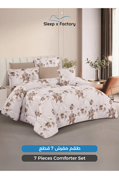 Sleep x Factory 7-Piece Premium Microfiber Comforter Set – Fits King Beds Siz...