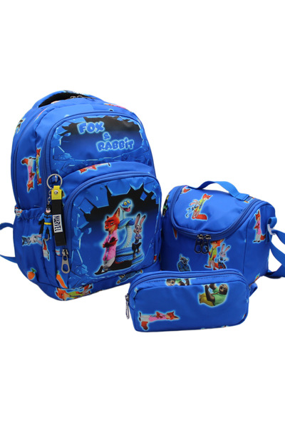 Bevitton Unisex Παιδική τσάντα δημοτικού σετ 3 τεμαχίων Τσάντα δημοτικού με μ...