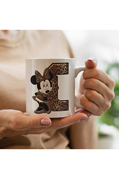 MAĞAZA DEPOM Mickey Mouse Minnie Temalı C harfli Kupa Bardak
