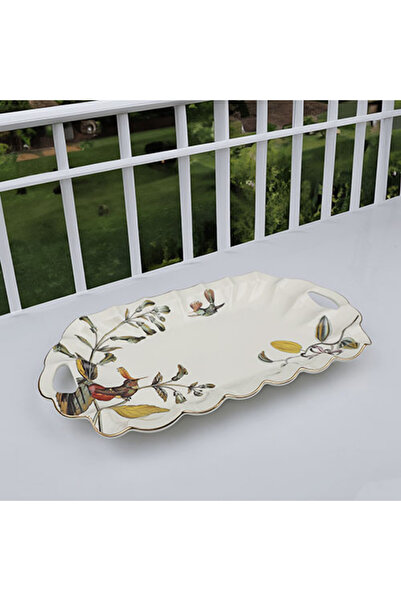 Kosova Presentation Plate Olive Rectangular 38.5X20.5 cm Zps-09