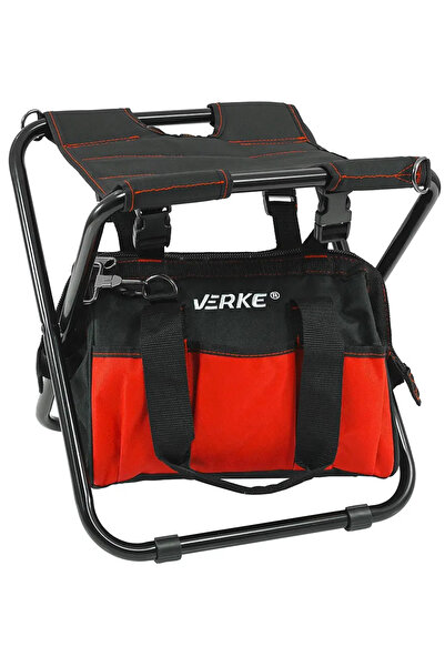 VERKE Scaun extensibil pentru scule, Verke, geantă cu buzunare multiple, V33018