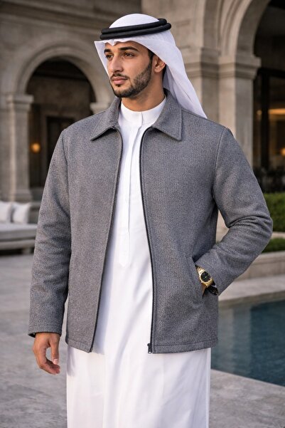 NAJMA Men's casual jacket: luxurious, elegant, and warm