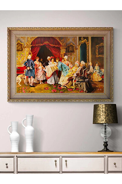 Simurg Sanatevi Soylu Aile Portresi Yağlı Boya Tablosu