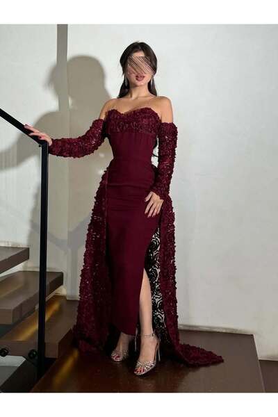 FUFOLUS Agate Nights dress with luxurious lace details