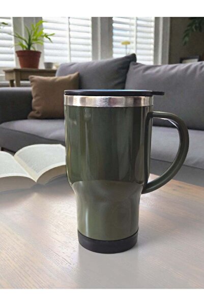 CRATER Insulated Stainless Steel Mug - Lid for Travel, Office, Home, and Outd...