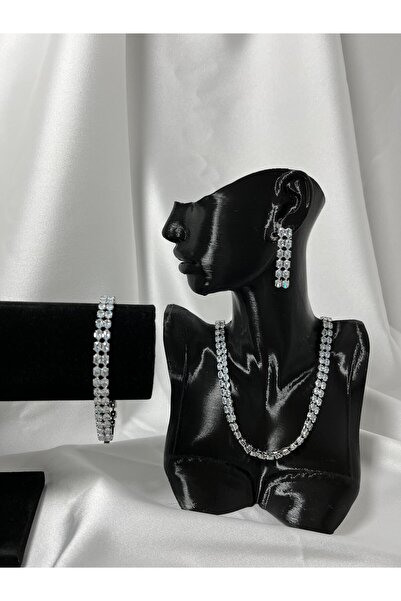 Vip Silver zirkon kaplama su yolu set