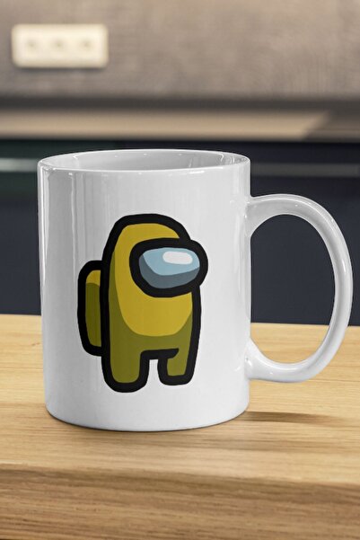 HobiShop Yellow Among Us Mug - Yellow Among Us Printed Mug