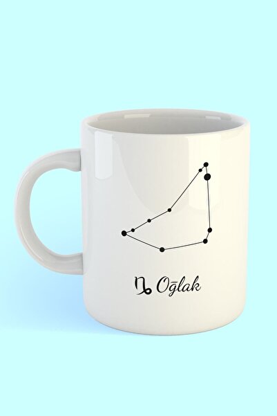 MAĞAZA DEPOM Oğlak Burcu Yıldız Haritası Baskılı Kahve Kupası