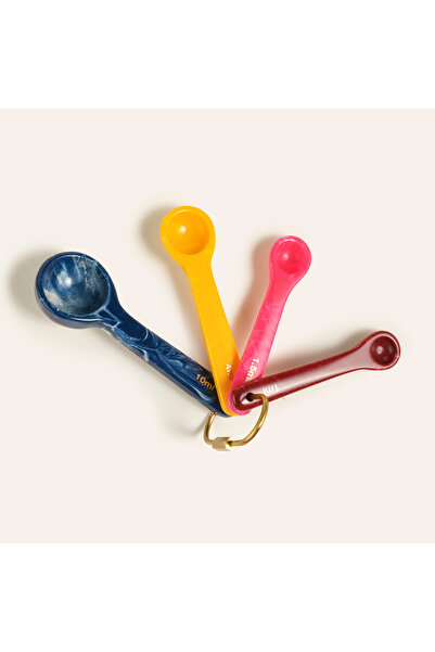Zsa Zsa Zsu Tanda Plastik Kaşık Seti 13x4x2 Cm Renkli