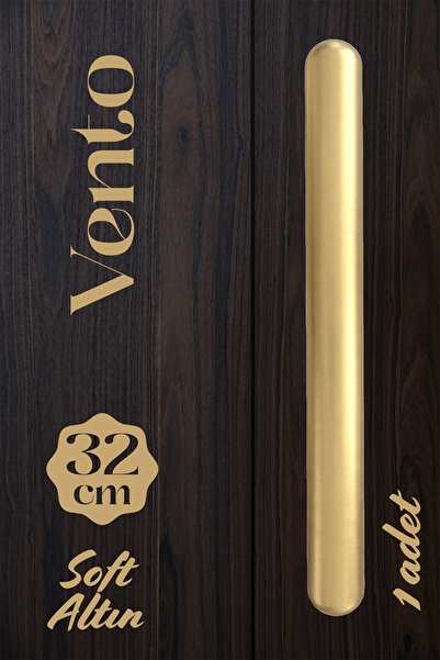 Badem10 Mâner de sertar plat VENTO Soft Gold, 320 mm lungime, din metal, pent...