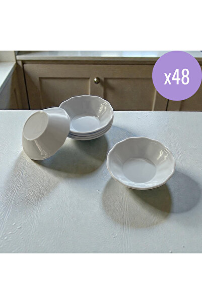 UpHome 48-Piece Tea Saucer Coaster Set Unbreakable - Plastic