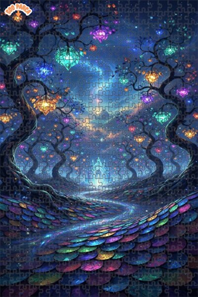 Teona Ahşap لغز خشبي من الغابة الكريستالية السحرية، لغز خشبي بإطار مزدوج الطب...