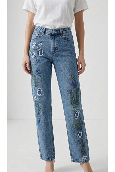 Safari Nakış Detaylı Premium Jean Kot Pantolon