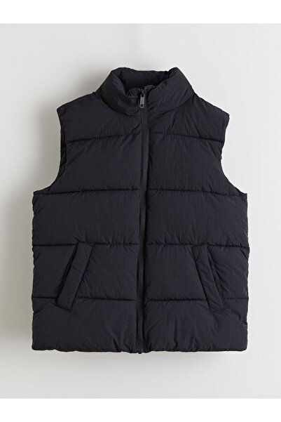 LC Waikiki MG TRENDEN Vestă neagră guler ridicat pentru băieți