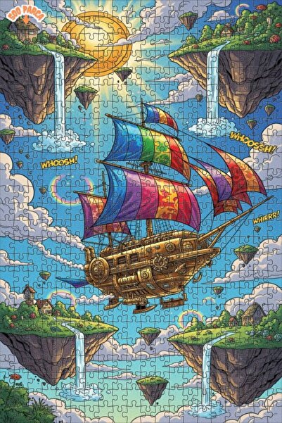 Teona Ahşap لغز خشبي مزدوج الطوابق بإطار مصنوع من الزيت على شكل سفينة بخارية ...