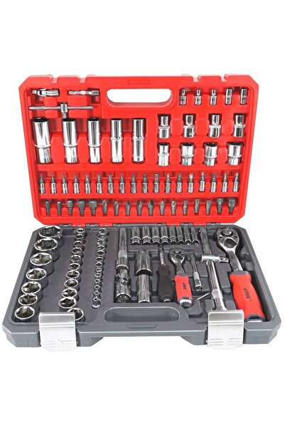 VERKE Set chei tubulare și biți, V39063, cu clichet, 108 elemente