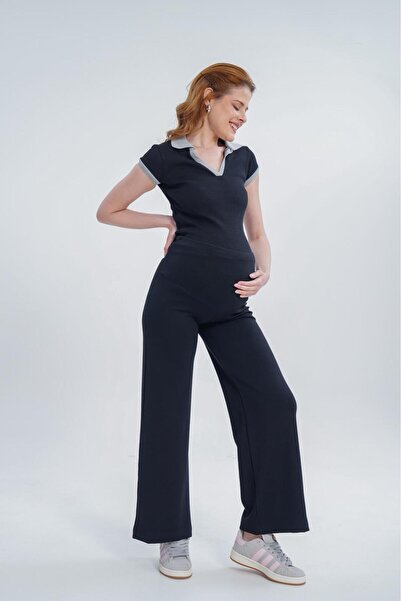 SERRAXXL Palazzo Wide-Leg Modal Fabric Maternity Pants