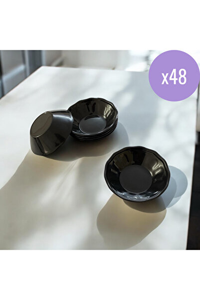 UpHome 48-Piece Tea Saucer Coaster Set Unbreakable - Plastic