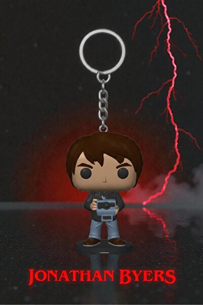 Lades Stranger Things Funko Pop Figure Keychain – Jonathan Collectible Key Or...