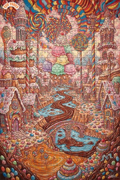 Teona Ahşap منظر طبيعة ساكر فارن بلمسة ألوان مائية 500 قطعة 50x30