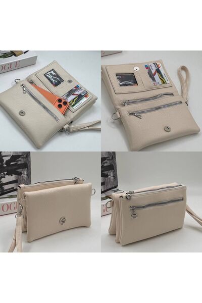 Handley Луксозна чанта портмоне с много джобове за ръка и рамо