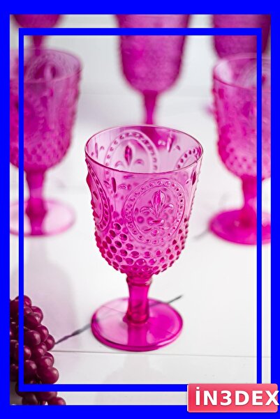 İN3DEX Unbreakable Pink Acrylic Water Cup 450ml Capacity