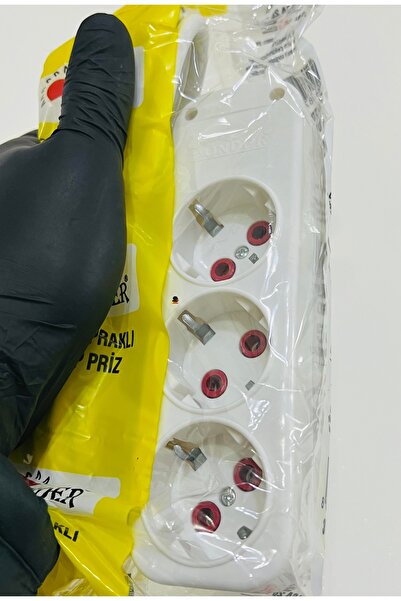 Mus-Tech Markt 5 Metre Üçlü Priz | Uzatmalı Çoklu Priz | Korumalı