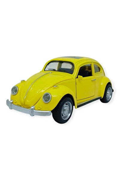 Seher Sesli Işıklı Vosvos Araba 15 cm - 32111D - Sarı