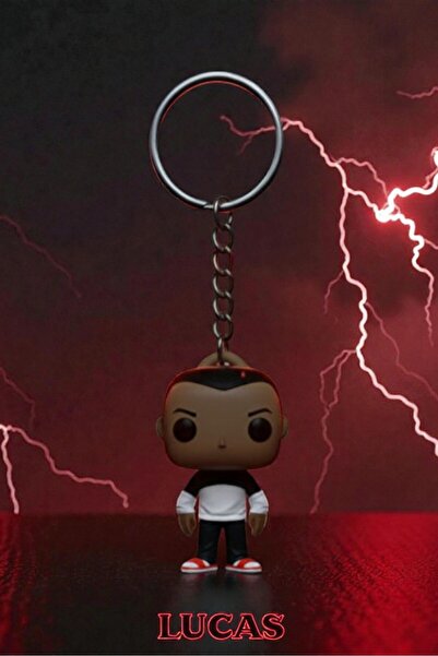 Lades Stranger Things Funko Pop Figure Keychain – Lucas Collectible Key Ornament