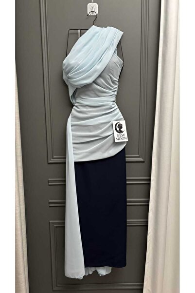 New Moon Navy blue Barbie dress with a white shawl