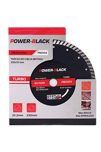 Tagred Professional PB2003 - Turbo diamond blade for cutting concrete, 230x22...