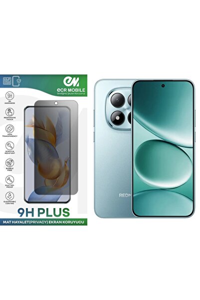 Ecr Mobile Redmi Note 15 Pro 5G ile Uyumlu Mat Hayalet (Privacy) 9H Kırılmaz ...