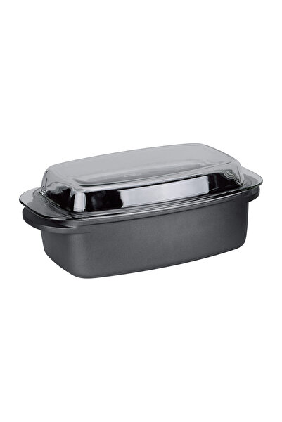 Borcam Rotiță dreptunghiulară 5,7 litri, interior din granit cu capac din yena